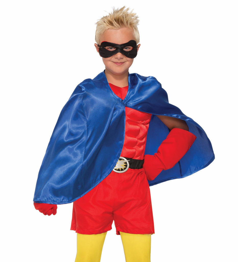 Kids Superhero Cape & Mask Set