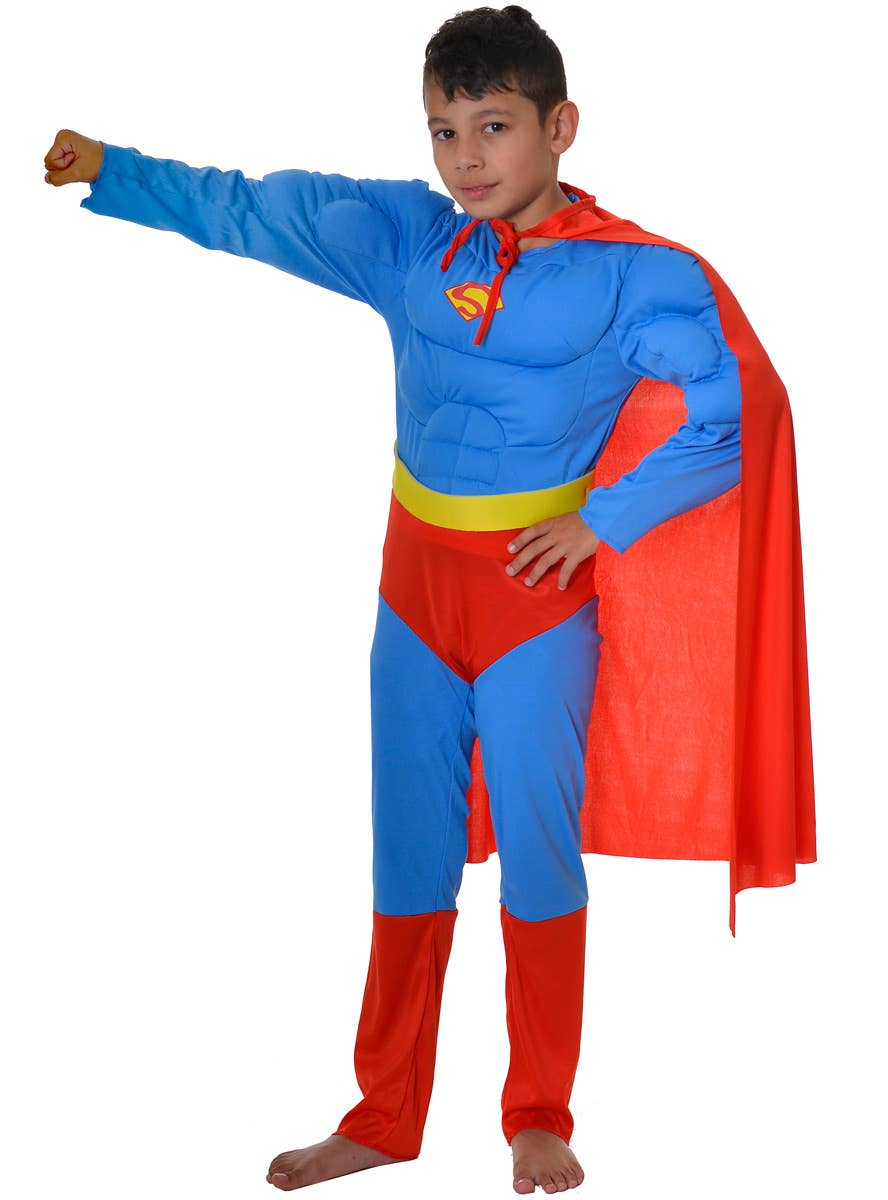 Super Boy Muscle-Chest Hero Costume